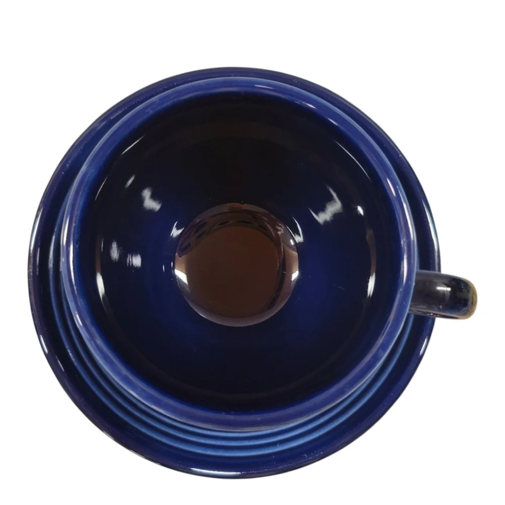 Fiesta Cobalt Teacup and Saucer Set